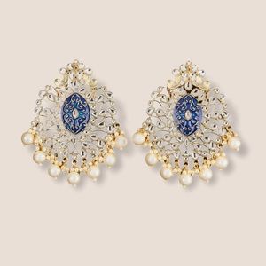 Indo Western Meenakari Peacock Women Earrings